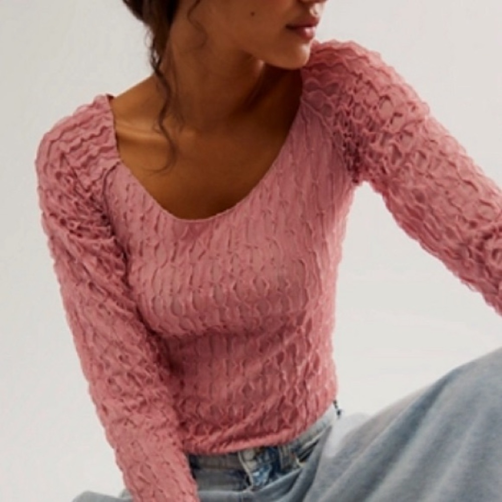 NWT Free People Rose Top